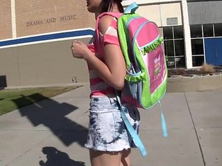 WANKZ- Hot Emo Schoolgirl Alexis Eats Her Teacher's Spunk